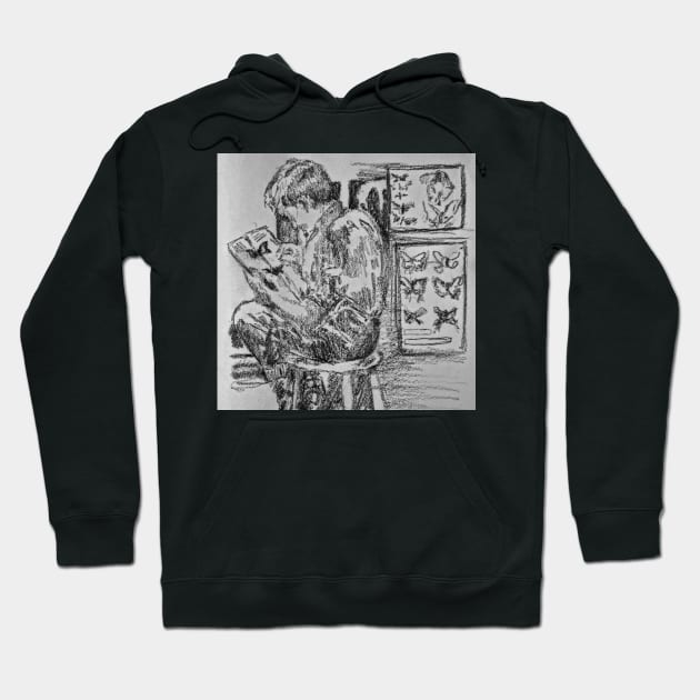 Young Entomologist Hoodie by Animal Surrealism